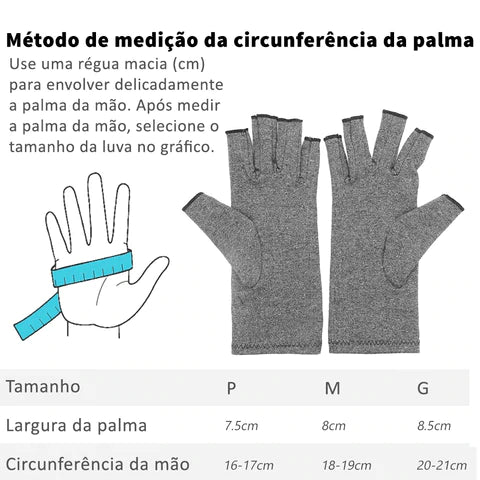 Luvas Compressão Para Dores nas Mãos Artrite