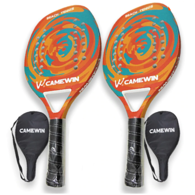 Raquete de Beach Tennis De Praia Camewin Original Carbono
